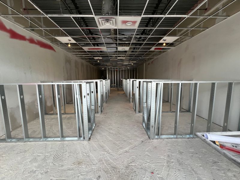 COMMERCIAL - metal framing __ drywall __ acoustical ceilings