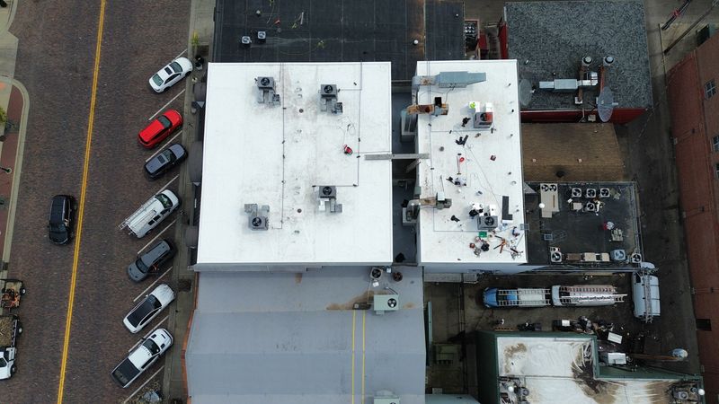 Commercial roofing TPO roofing installation