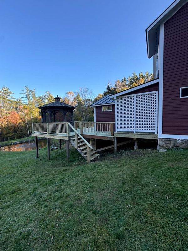Face lift for this beautiful home. New windows, siding and deck.