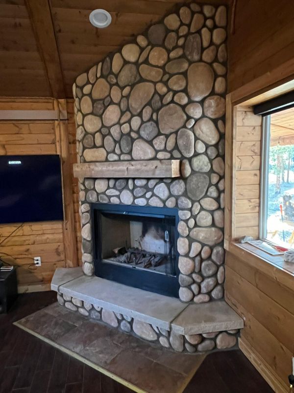 Custom Interior Stone Fireplaces