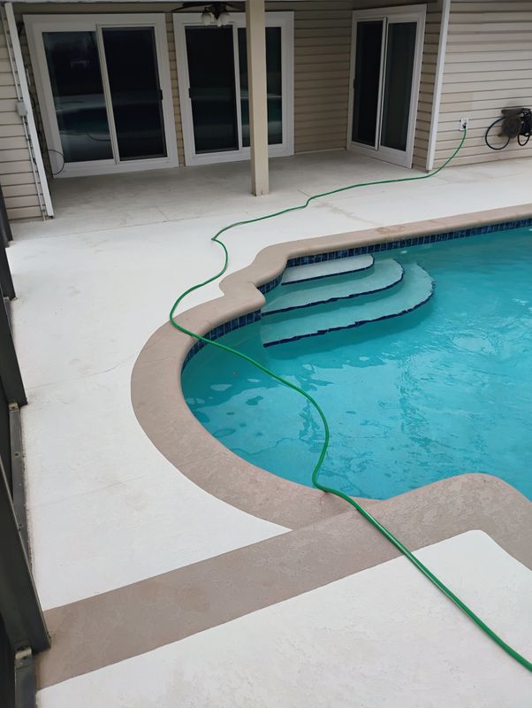 Pool Deck Painting.