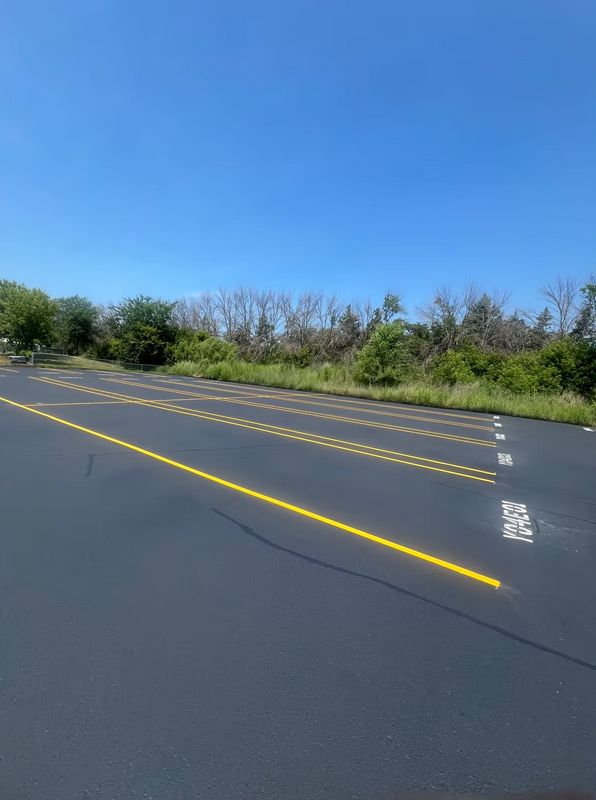 New Parking Lot Striping
