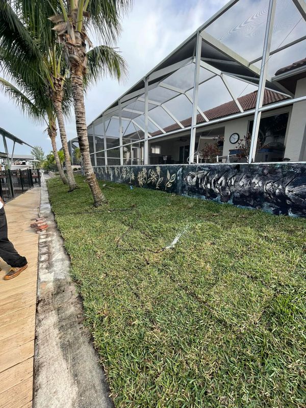 Sod installation 