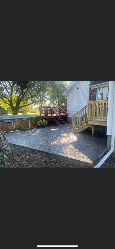 Stamped Concrete Installation