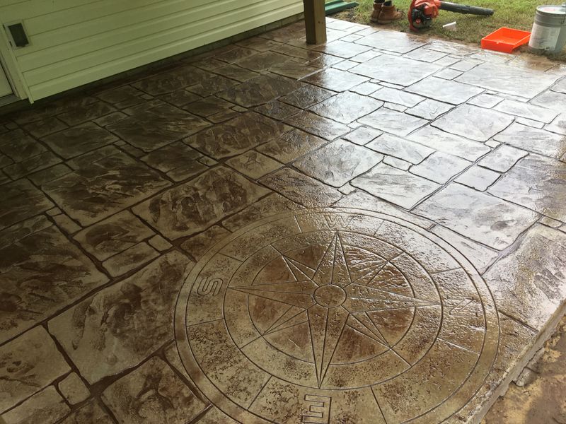 Stamped Concrete Installation