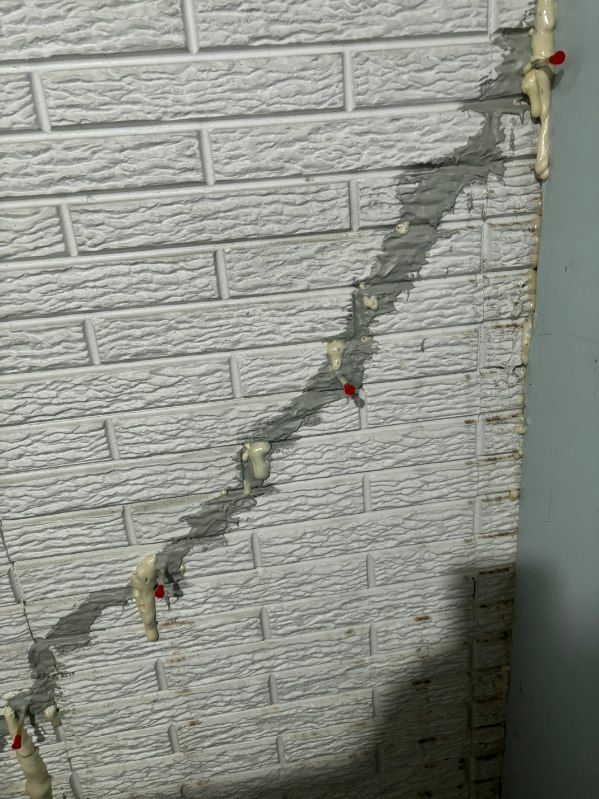 Poured Basement Crack Injections