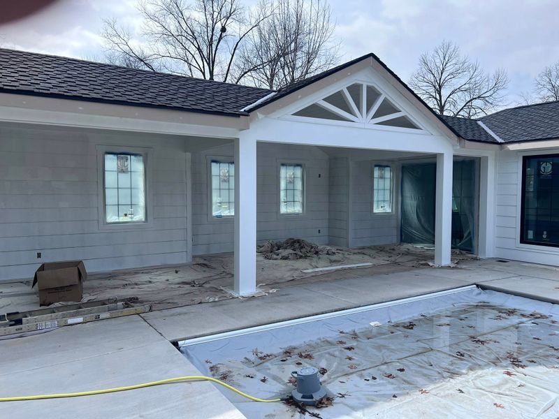 Pool House Construction