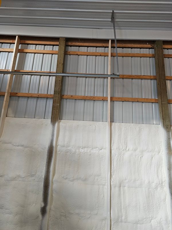 Spray foam insulation