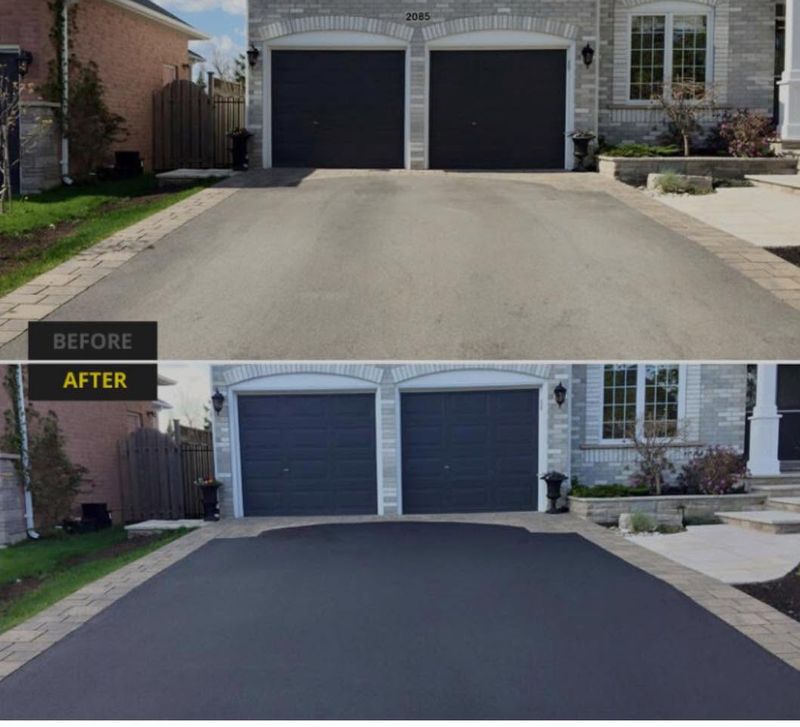 Residential Asphalt Driveway Sealing