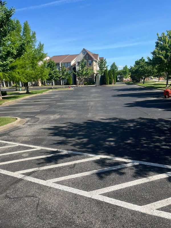 Commercial Parking Lot Striping and ADA-Compliant Striping