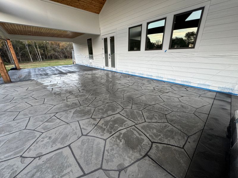 Stamped Concrete Installation