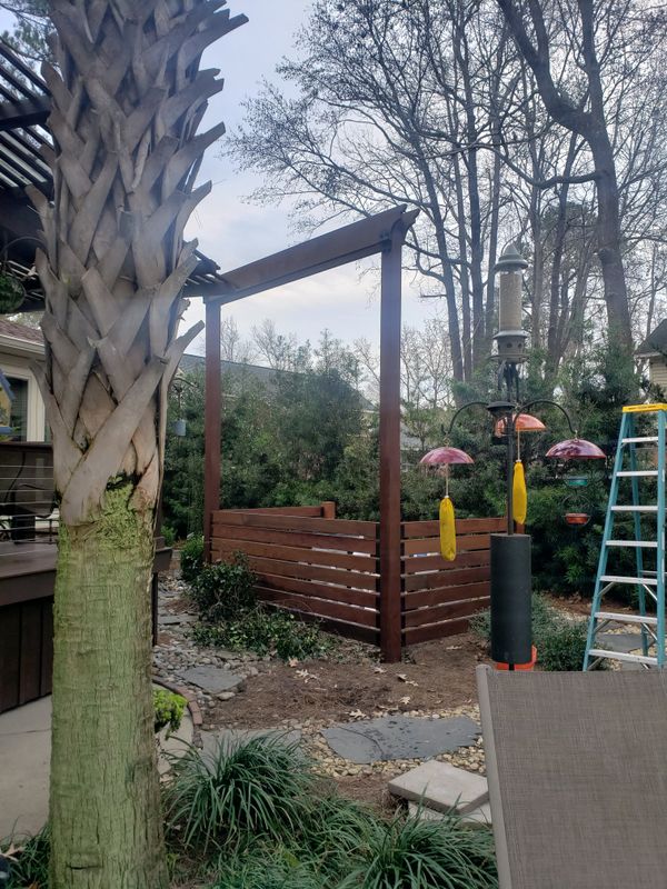 Ipe deck and trellis 