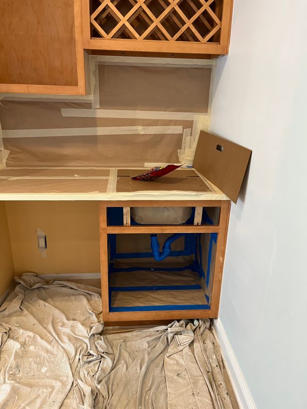 Kitchen cabinet painting