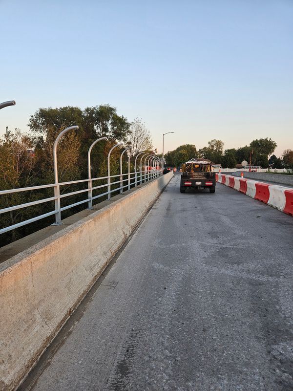 Bridge Guardrail Install
