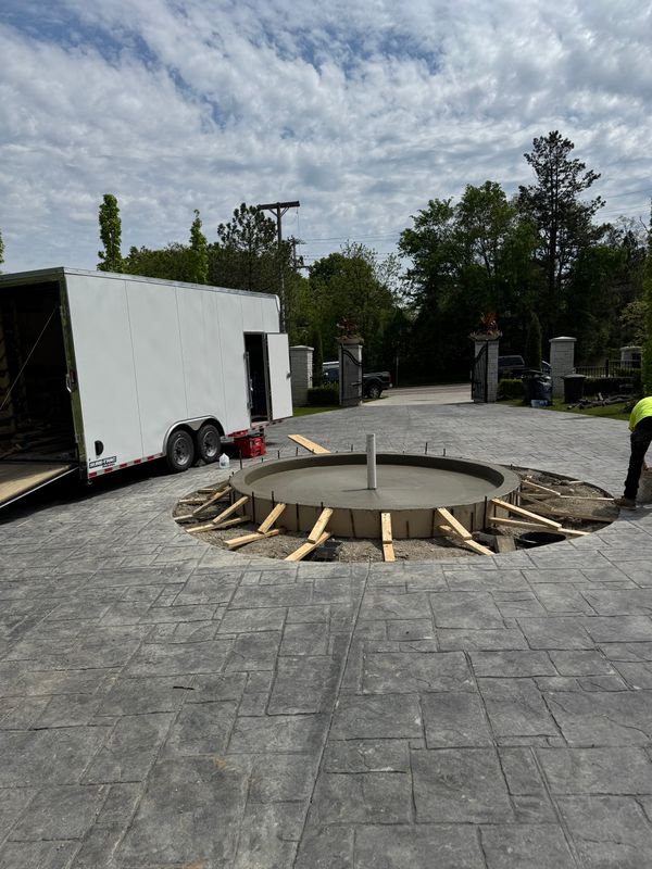 Stamped Concrete Installation