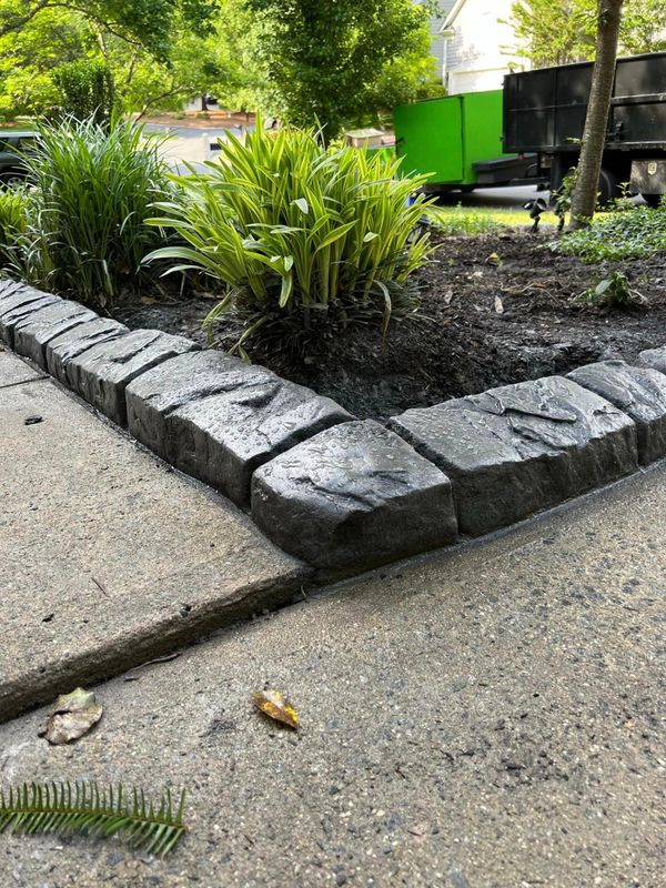Landscape Curbing, Decorative Border Systems, Concrete Curbing Replacement