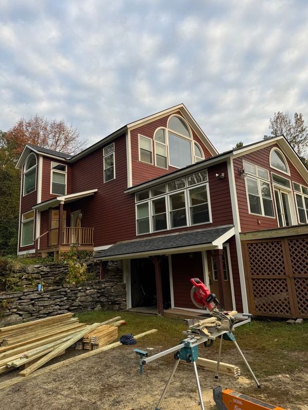 Face lift for this beautiful home. New windows, siding and deck.