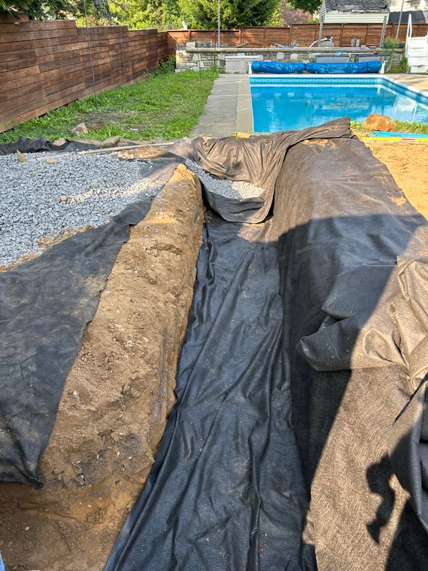 Outdoor French Drains