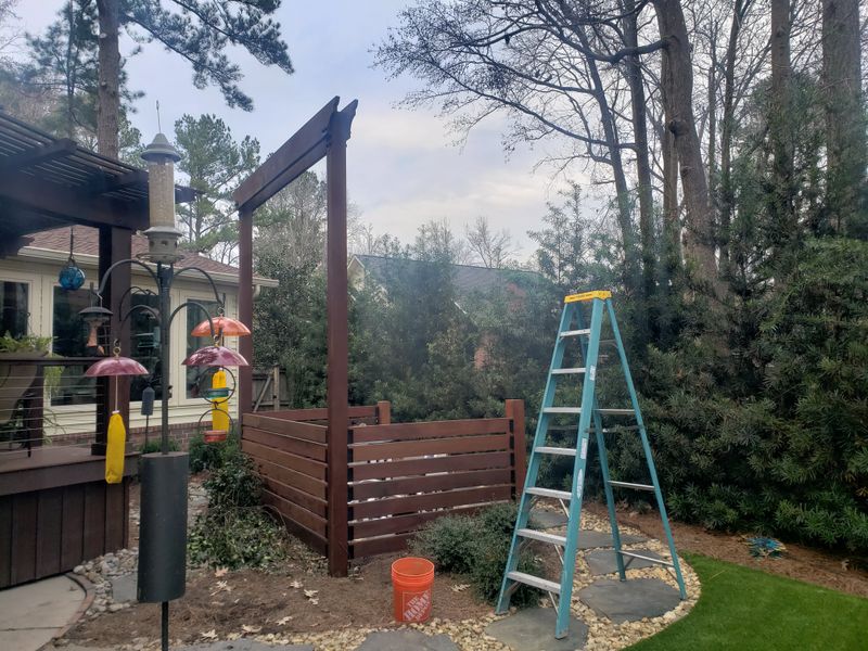 Ipe deck and trellis 