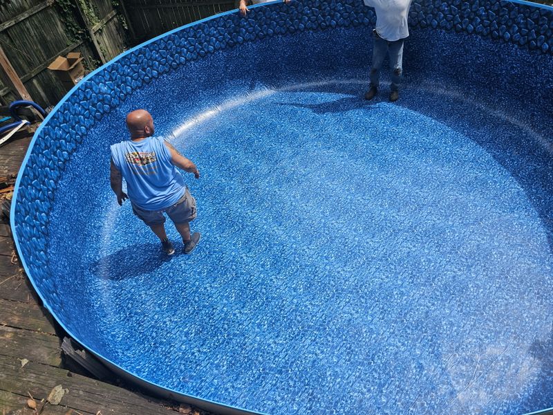 Above ground pool liners
