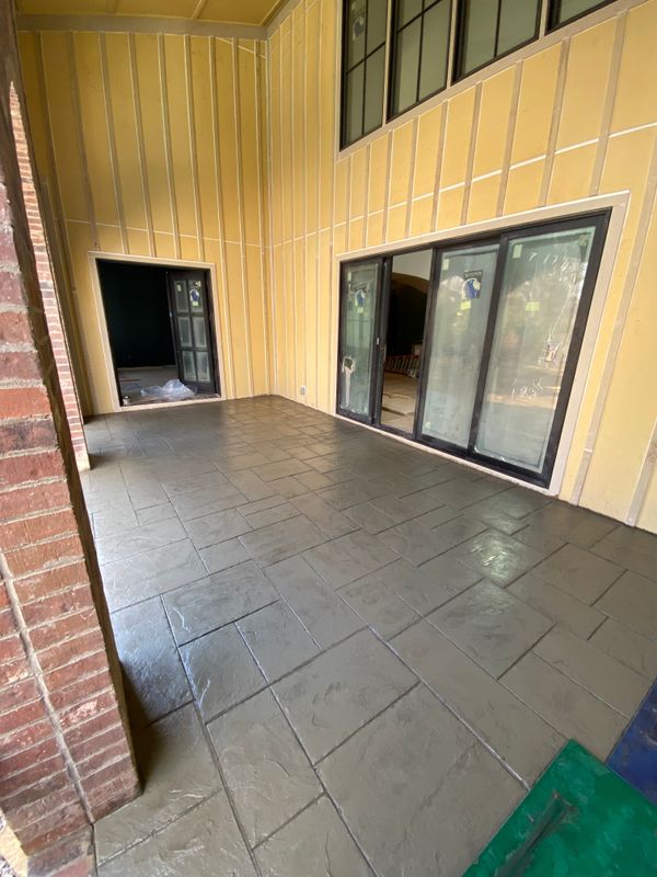 Stamped Concrete Installation