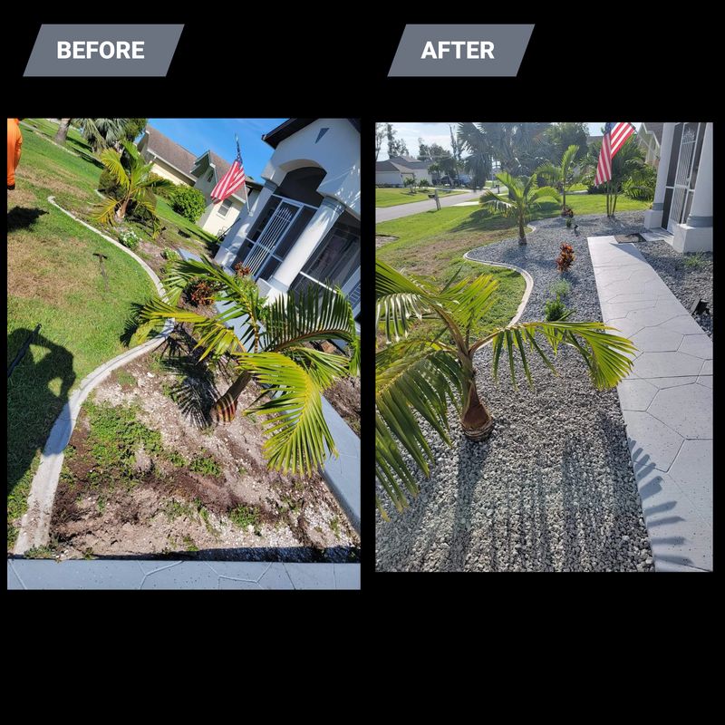 New Landscape Before and After