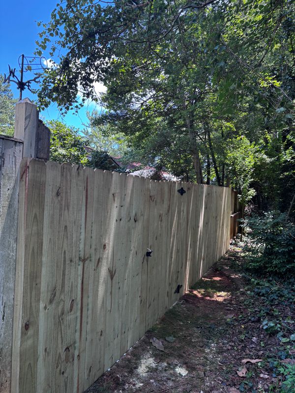 Fence installation
