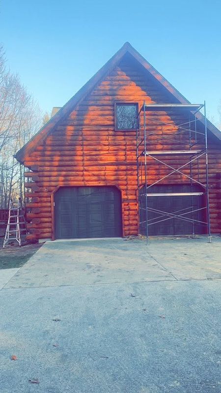 Log Home Exterior Restoration