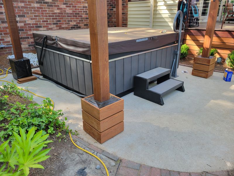 Ipe deck and trellis 