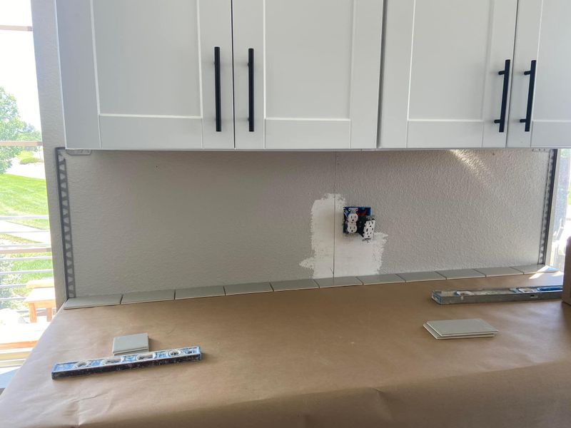 Backsplash Install 