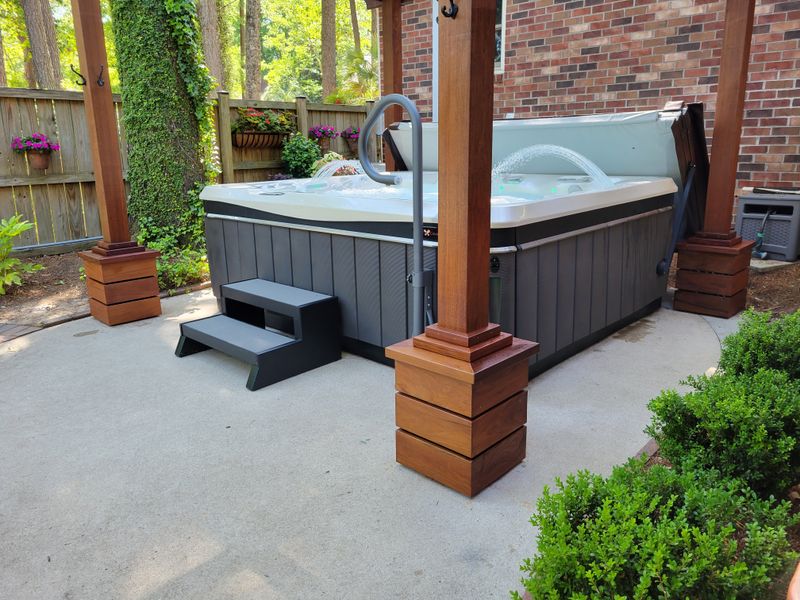 Ipe deck and trellis 