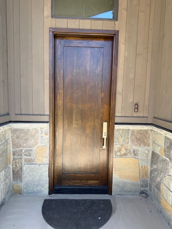 Front Door Staining