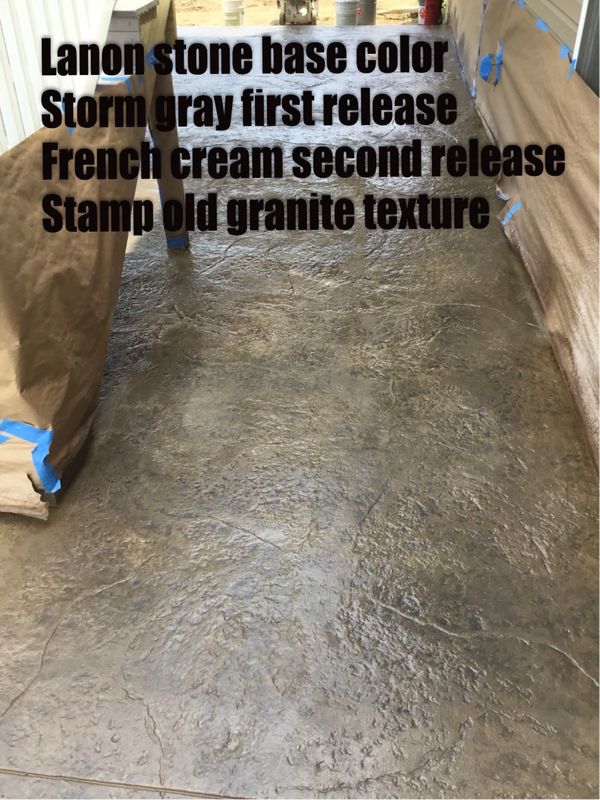 Stamped Concrete Installation