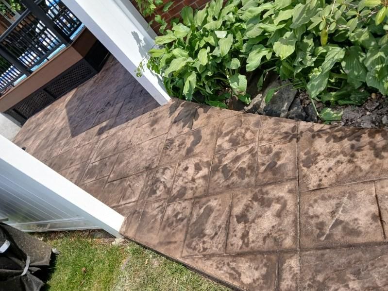 Stamped Concrete Installation