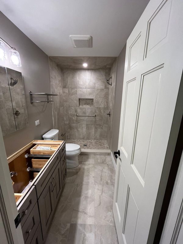 Tile installation
