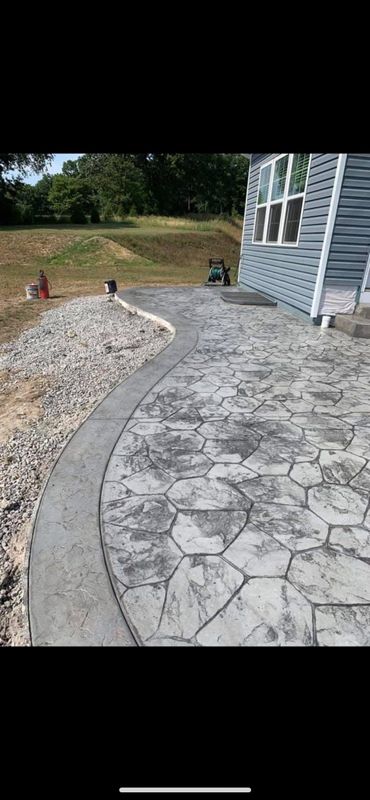 Stamped Concrete Installation
