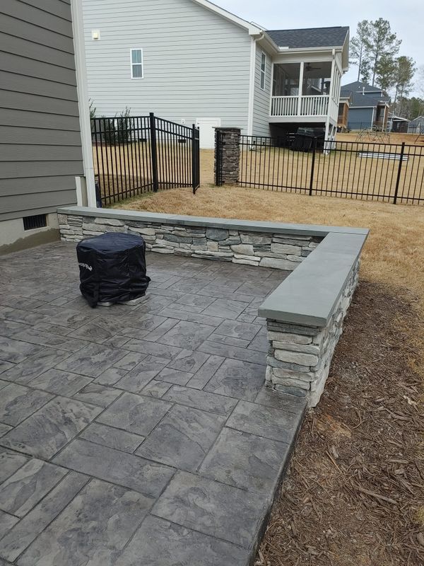 Stamped Concrete Installation