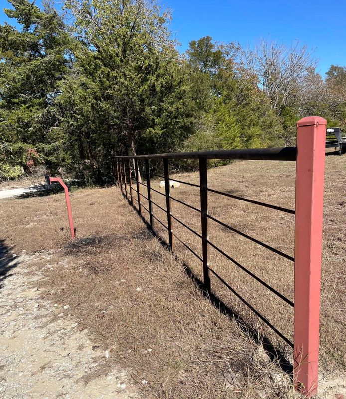 Custom Pipe fencing, entrances and riding arena