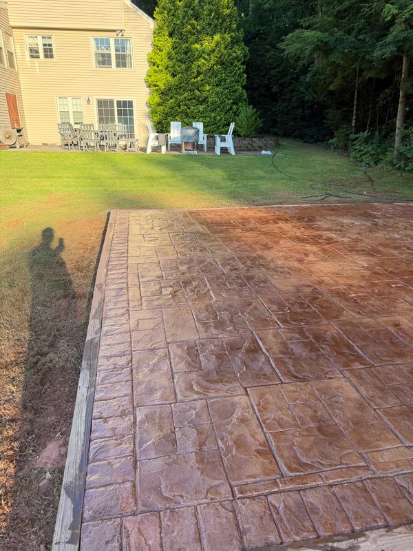 Stamped Concrete Installation