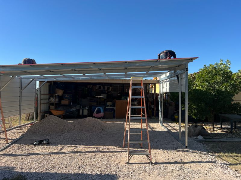 Carports and garages or even man caves