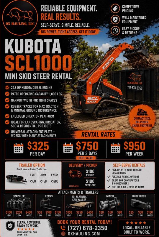Heavy equipment Rentals