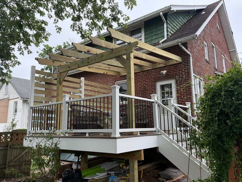 Deck and railings