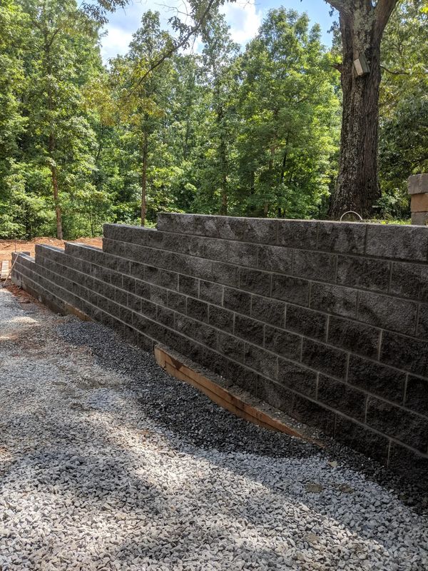 Concrete flatwork & small retaining walls