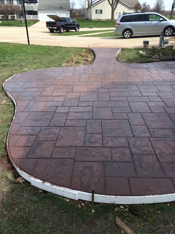 Stamped Concrete Installation