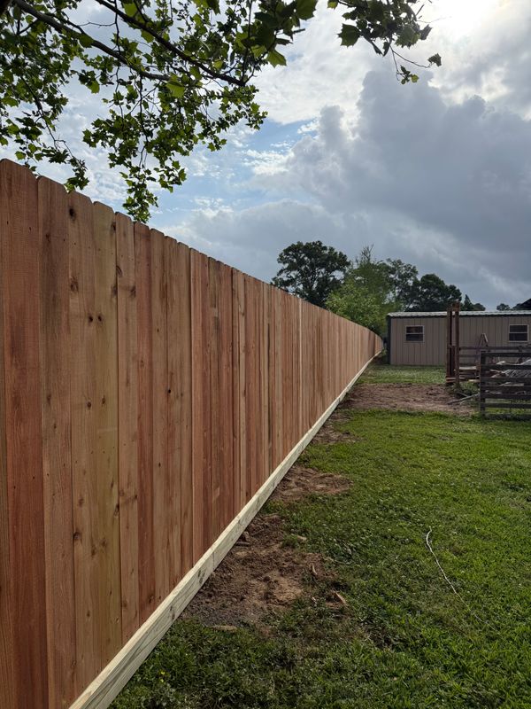 Residential Wooden Privacy Fencing