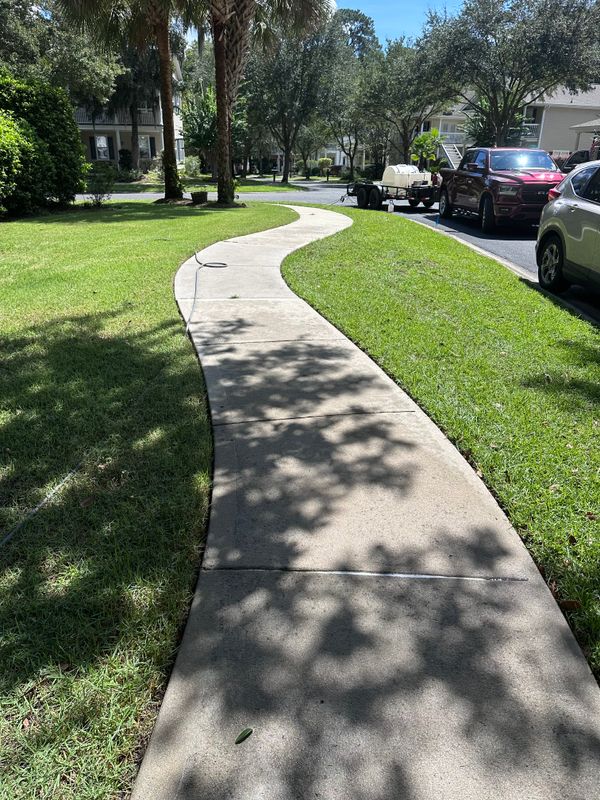 Driveway pressure cleaning