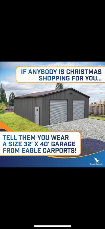 Carports and garages or even man caves