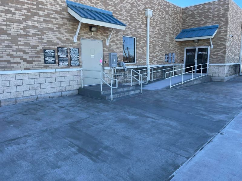 Commercial ADA Ramps, Sidewalk, Parking Bollards w/Signage, Curb/Gutter, Parking Lot Repair