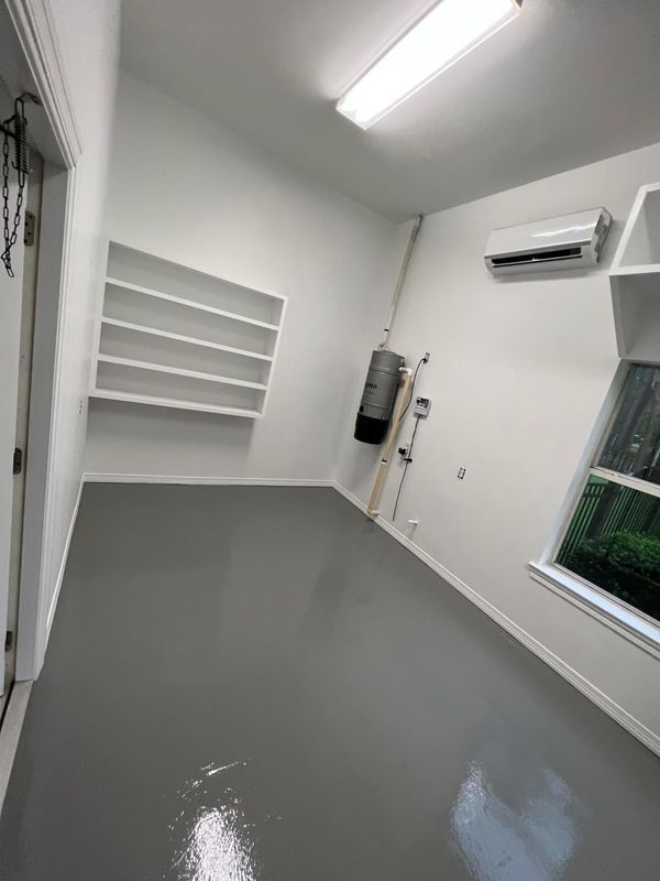 Painting concrete floors 