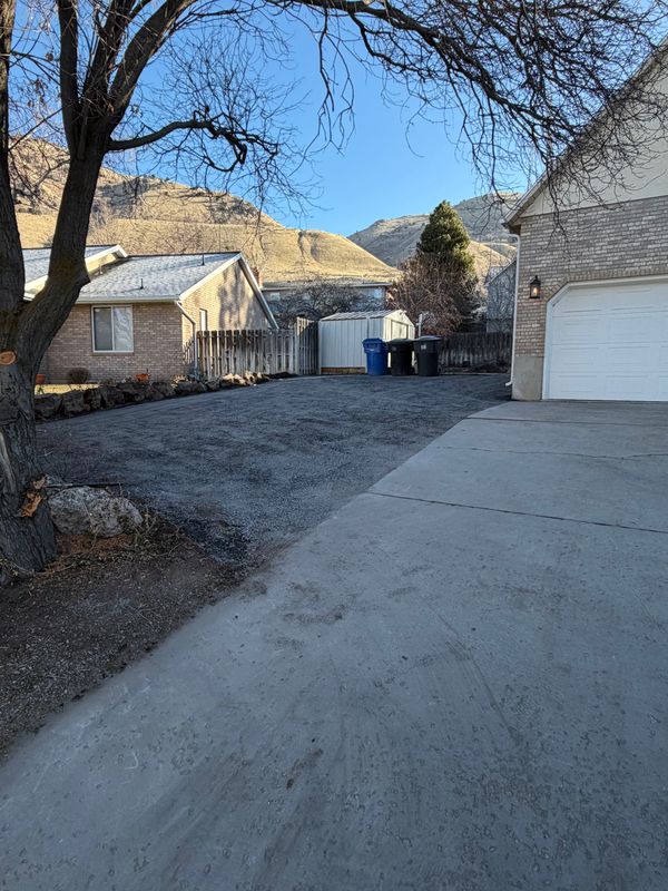 Gravel Parking Pad and Walking Path Installation in Brigham City